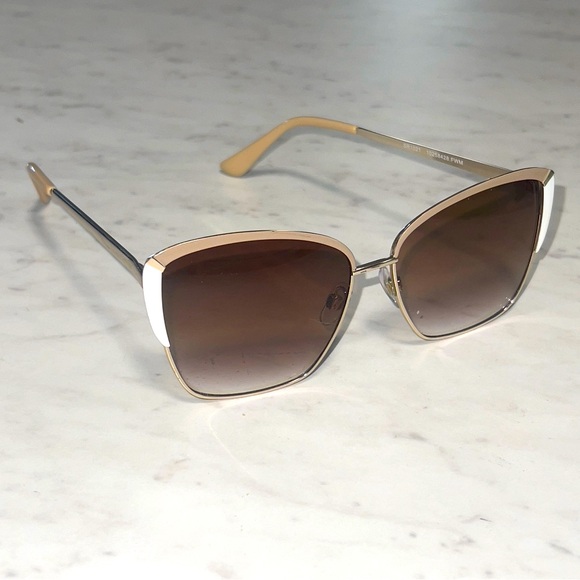 Foster Grant Accessories - FOSTER GRANT Sunglasses Womens SR1021 Cat Eye White Gold UV Shades